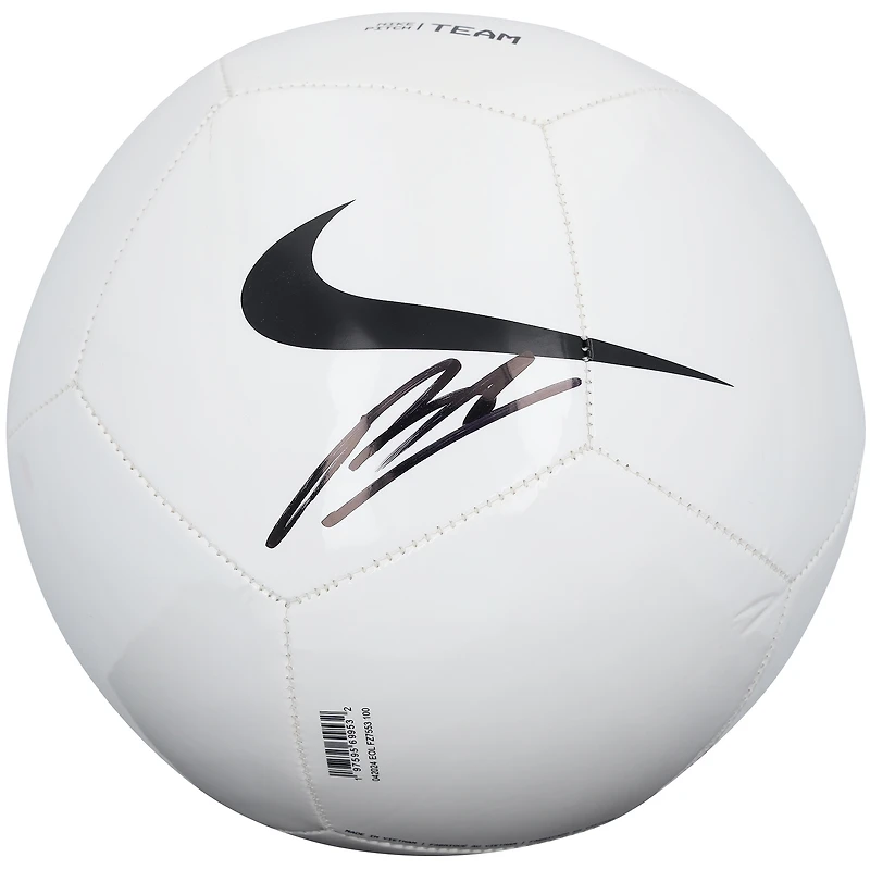 Bruno Fernandes Manchester United Autographed White Nike Soccer Ball