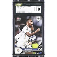 Kylian Mbappé Real Madrid 2025-26 Topps Now UEFA CL 50th Goal for Real Madrid CF #8 CGC Authenticated 10 Card