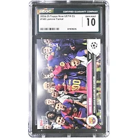 Lamine Yamal Barcelona 2024-25 Topps Now UEFA UCL Incredible Display on 100th game for FC Barcelona #149 CGC Authenticated 10 Card