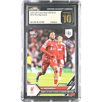 Rio Ngumoha Liverpool 2025-26 Topps Now UEFA CL Youngest LFC Player to Feature in a European Competition #14 CGC Authenticated PRISTINE 10 Rookie Card