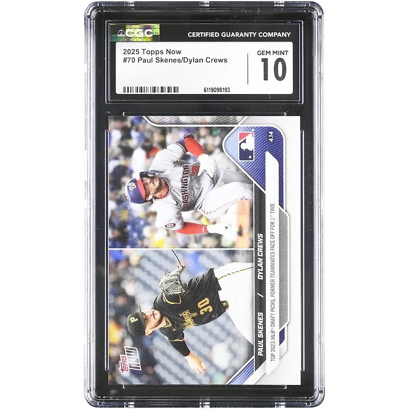 Paul Skenes & Dylan Crews 2025 Topps Now Top 2023 MLB Draft Picks