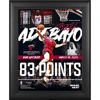 Bam Adebayo Miami Heat Facsimile Signature Framed 13" x 16" 83-Point Game Collage