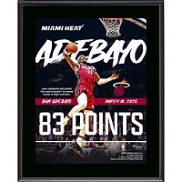 Bam Adebayo Miami Heat 10" x 13" 83-Point Game Sublimated Plaque