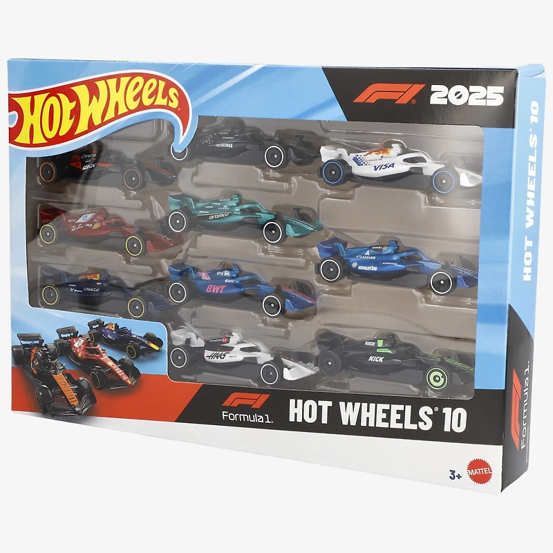 Mattel Formula 1 Hot Wheels Ten-Pack