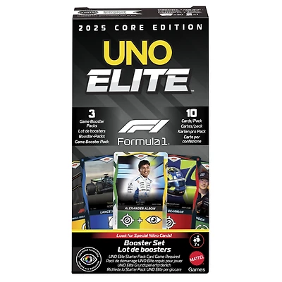 Mattel Formula 1 UNO Elite 2025 Core Edition Booster Set