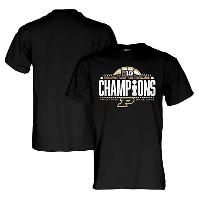 Unisex Blue 84  Black Purdue Boilermakers 2026 Big Ten Men's Basketball Tournament Champions Locker Room T-Shirt
