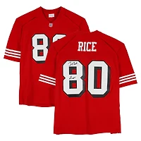 Jerry Rice San Francisco 49ers Autographed Red Mitchell & Ness 1994 Replica Jersey with "Goat" Inscription