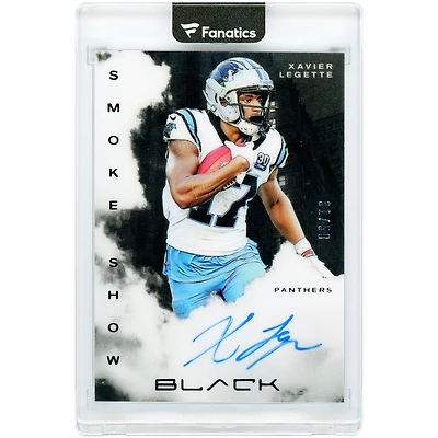Xavier Legette Carolina Panthers Autographed 2025 Panini Black Smoke Show #SSS-XLE #31/50 Card