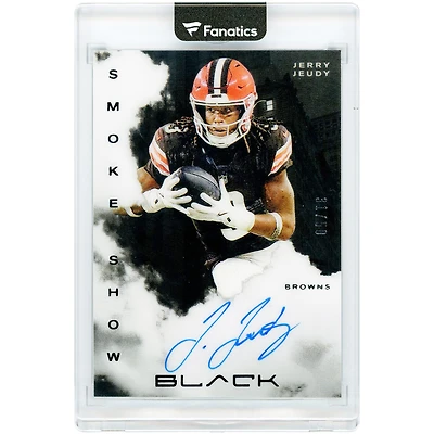 Jerry Jeudy Cleveland Browns Autographed 2025 Panini Black Smoke Show #SSS-JJY #31/50 Card