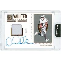 Darren Waller Las Vegas Raiders Autographed 2022 Panini Encased Vaulted Veterans Jersey Relic #VMS-DW #56/75 Card