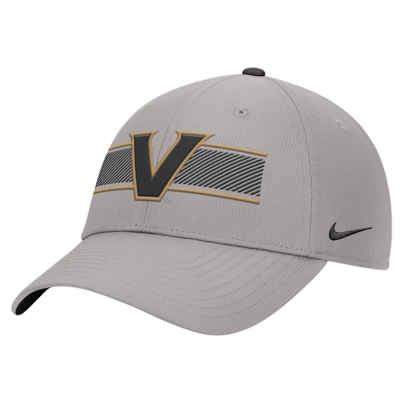 Men's Nike Gray Vanderbilt Commodores Ripstop Dri-FIT Adjustable Hat