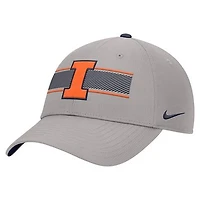 Men's Nike Gray Illinois Fighting Illini Ripstop Dri-FIT Adjustable Hat