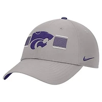 Men's Nike Gray Kansas State Wildcats Ripstop Dri-FIT Adjustable Hat