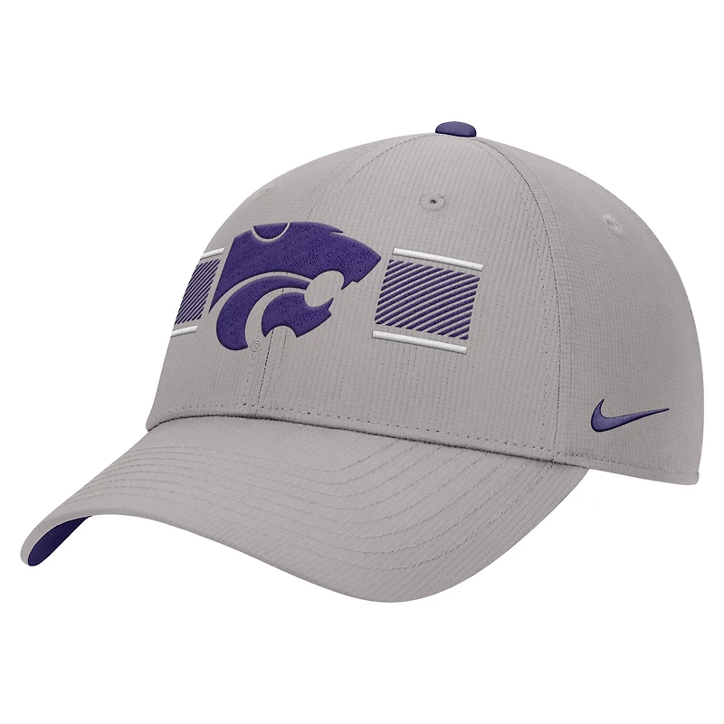 Men's Nike Gray Kansas State Wildcats Ripstop Dri-FIT Adjustable Hat