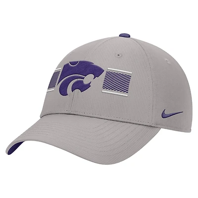 Men's Nike Gray Kansas State Wildcats Ripstop Dri-FIT Adjustable Hat