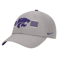 Men's Nike Gray Kansas State Wildcats Ripstop Dri-FIT Adjustable Hat