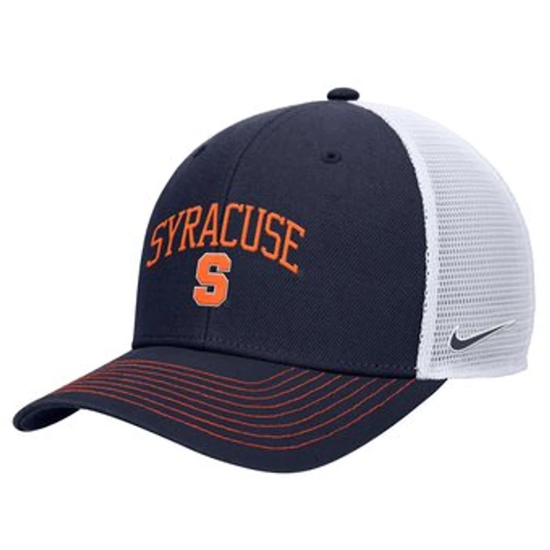 Men's Nike Navy Syracuse Orange Rise Adjustable Trucker Hat