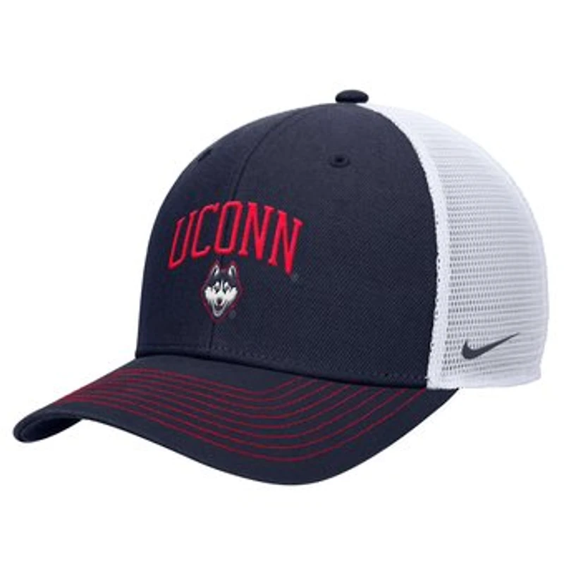 Men's Nike Navy UConn Huskies Rise Adjustable Trucker Hat