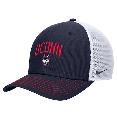 Men's Nike Navy UConn Huskies Rise Adjustable Trucker Hat