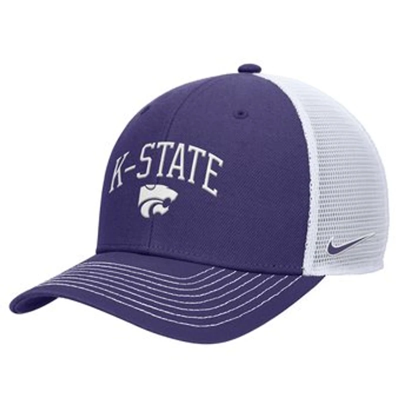 Men's Nike Purple Kansas State Wildcats Rise Adjustable Trucker Hat
