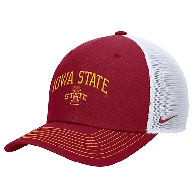 Men's Nike Cardinal Iowa State Cyclones Rise Adjustable Trucker Hat
