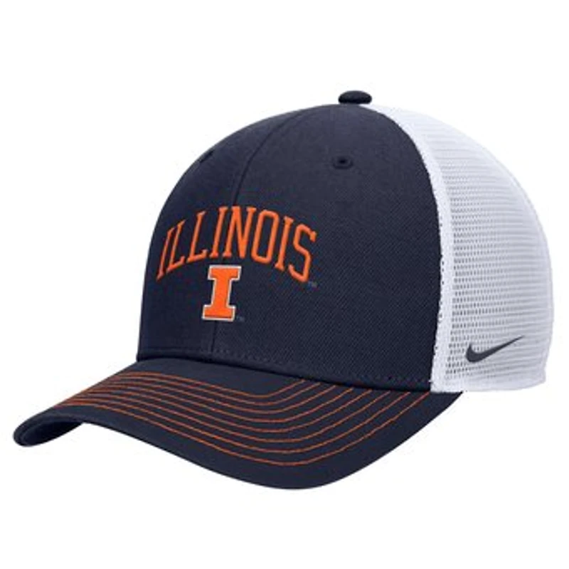 Men's Nike Navy Illinois Fighting Illini Rise Adjustable Trucker Hat