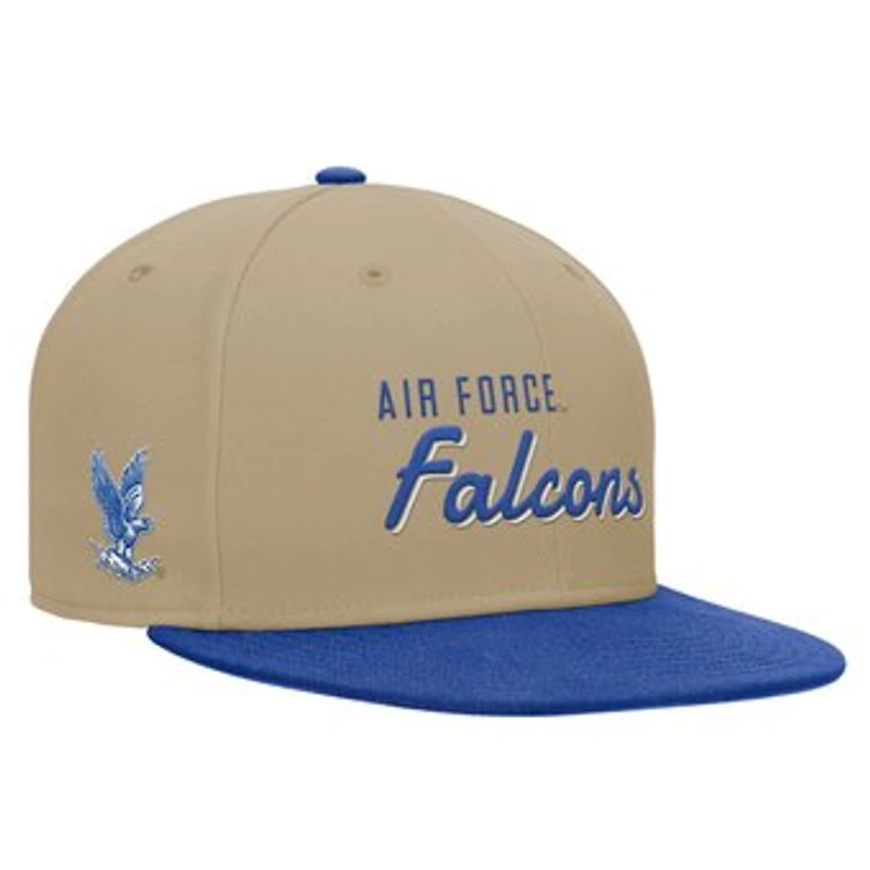 Men's Nike Beige/Royal Air Force Falcons Pro Dri-FIT Snapback Hat