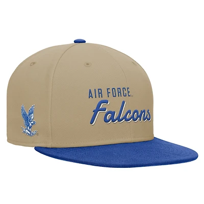 Men's Nike Beige/Royal Air Force Falcons Pro Dri-FIT Snapback Hat