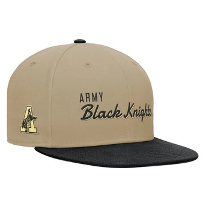 Men's Nike Beige/Black Army Black Knights Pro Dri-FIT Snapback Hat