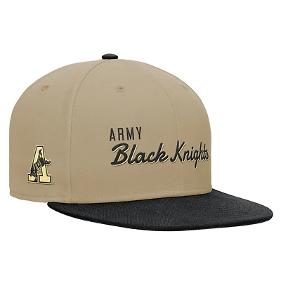 Men's Nike Beige/Black Army Black Knights Pro Dri-FIT Snapback Hat