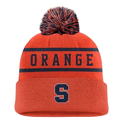 Men's Nike Orange Syracuse Orange Peak Cuffed Knit Hat with Pom
