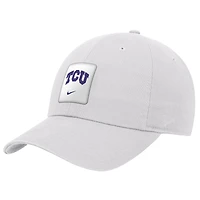 Men's Nike White TCU Horned Frogs 2026 On-Field Club Adjustable Hat