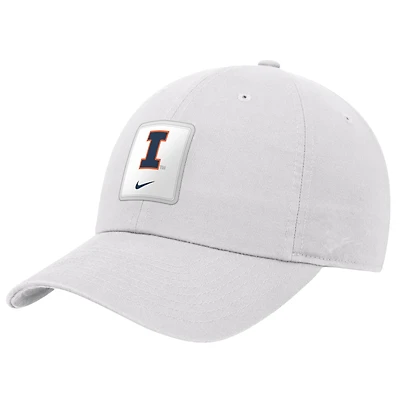 Men's Nike White Illinois Fighting Illini 2026 On-Field Club Adjustable Hat