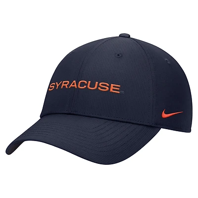 Men's Nike Navy Syracuse Orange 2026 Sideline Ripstop Dri-FIT Adjustable Hat