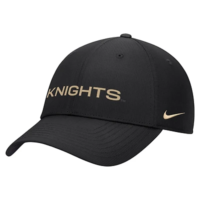 Men's Nike Black UCF Knights 2026 Sideline Ripstop Dri-FIT Adjustable Hat
