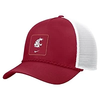 Men's Nike Crimson Washington State Cougars 2026 On-Field Rope Adjustable Trucker Hat