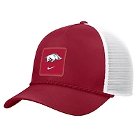 Men's Nike Cardinal Arkansas Razorbacks 2026 On-Field Rope Adjustable Trucker Hat