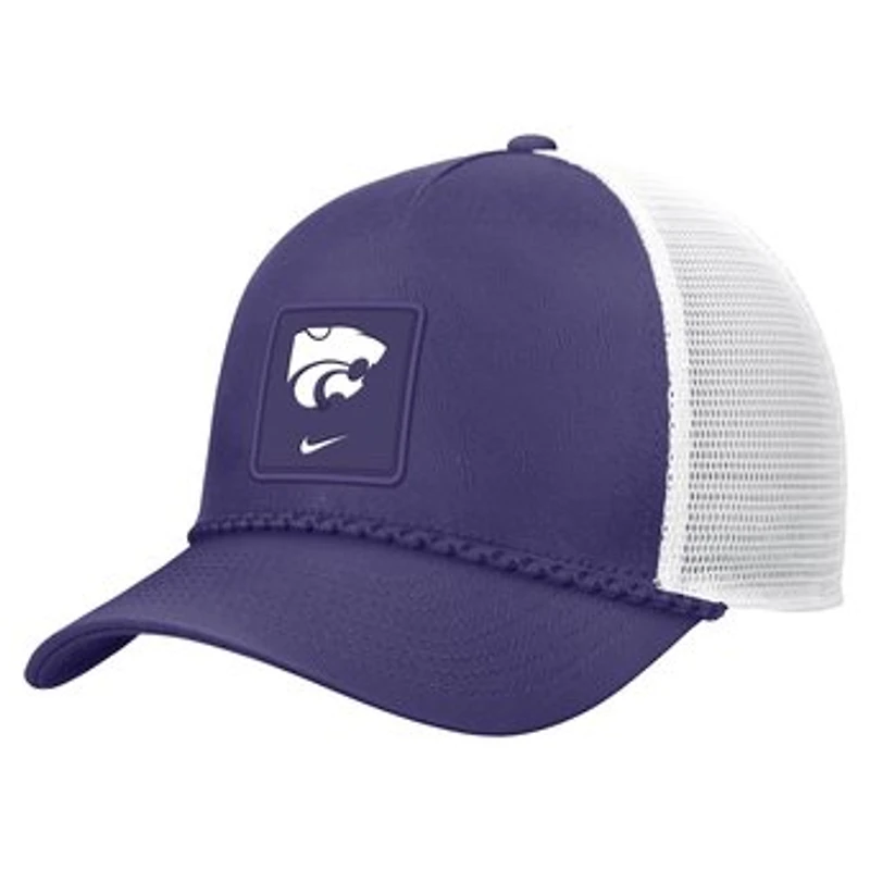 Men's Nike Purple Kansas State Wildcats 2026 On-Field Rope Adjustable Trucker Hat