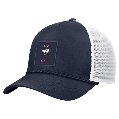 Men's Nike Navy UConn Huskies 2026 On-Field Rope Adjustable Trucker Hat