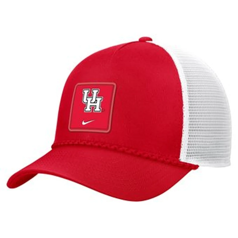 Men's Nike Red Houston Cougars 2026 On-Field Rope Adjustable Trucker Hat
