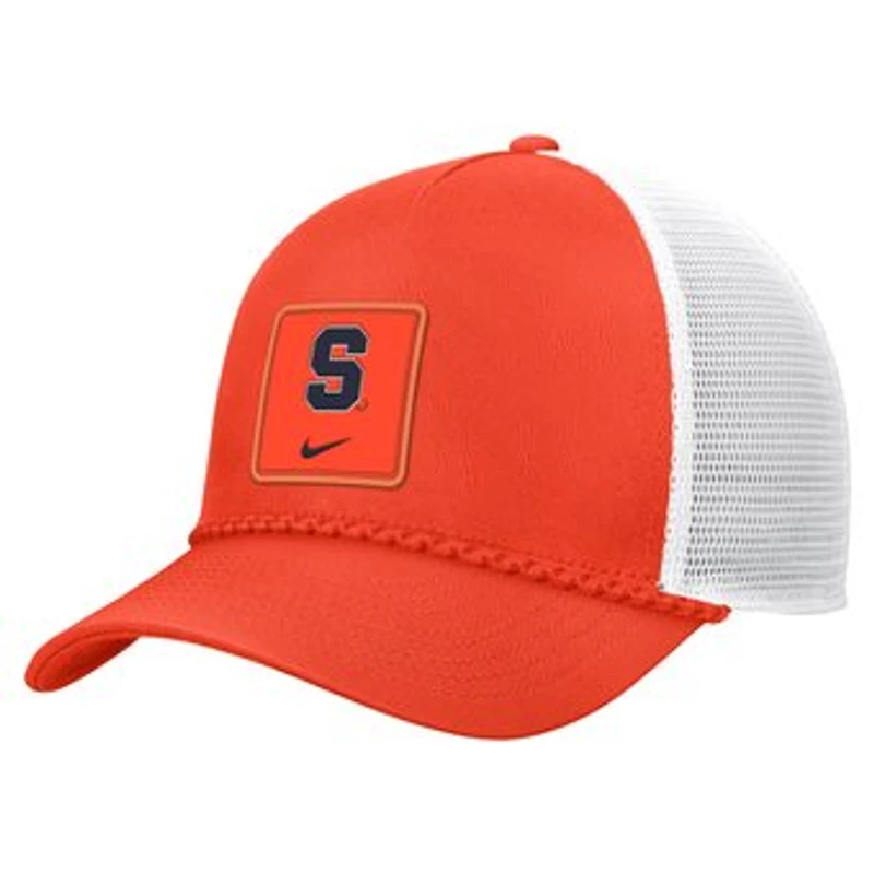 Men's Nike Orange Syracuse Orange 2026 On-Field Rope Adjustable Trucker Hat