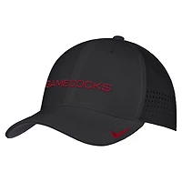 Men's Nike Black South Carolina Gamecocks 2026 On-Field AeroBill SwooshFlex Dri-FIT Hat