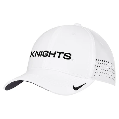 Men's Nike White UCF Knights 2026 On-Field AeroBill SwooshFlex Dri-FIT Hat