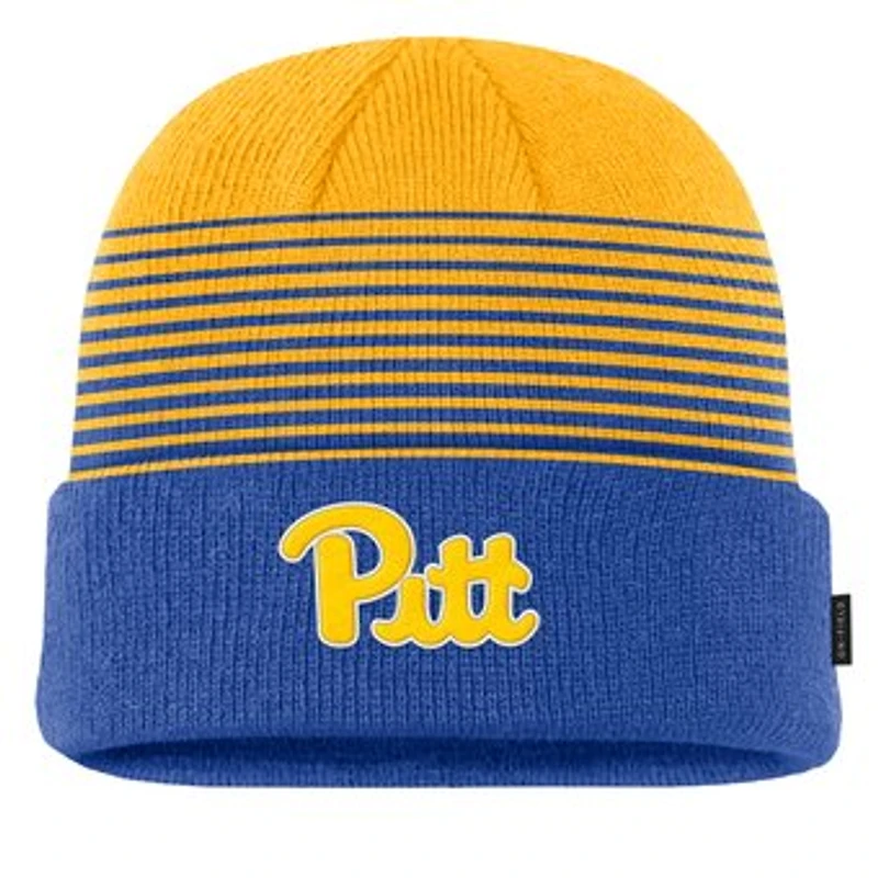 Men's Nike Royal/Gold Pitt Panthers 2026 On-Field Gradient Terra Cuffed Knit Hat