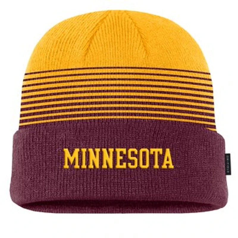 Men's Nike Maroon/Gold Minnesota Golden Gophers 2026 On-Field Gradient Terra Cuffed Knit Hat