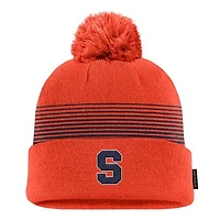Men's Nike Orange Syracuse Orange 2026 On-Field Peak Cuffed Knit Hat with Pom