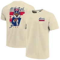 Men's  Cream LSU Tigers Uncle Sam Mascot T-Shirt