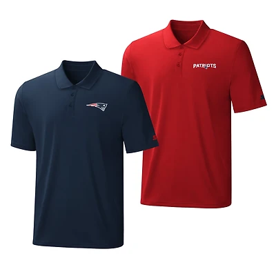 Men's Starter Navy/Red New England Patriots Two-Pack Logo Polo Set