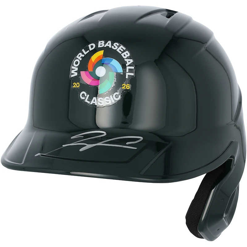 Ronald Acuna Jr. Venezuela Baseball Autographed 2026 World Baseball Classic Champions Replica Batting Helmet