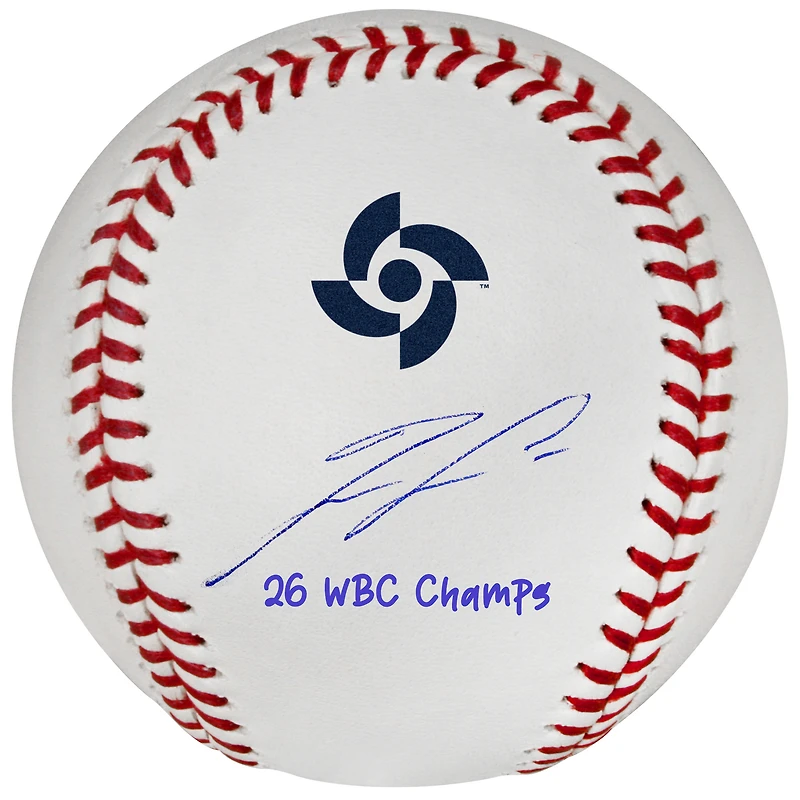 Ronald Acuña Jr. Venezuela Baseball Autographed 2026 World Baseball Classic Champions Baseball with "26 WBC Champs" Inscription